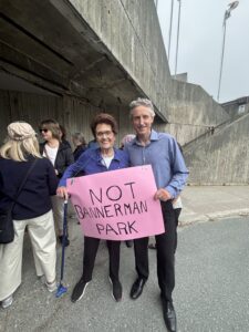 Tom Davis with Shannie Duff