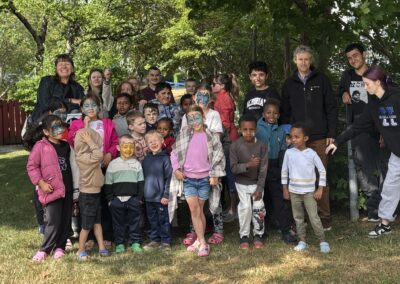 Tom with Chalker Place children Reading Day 2025
